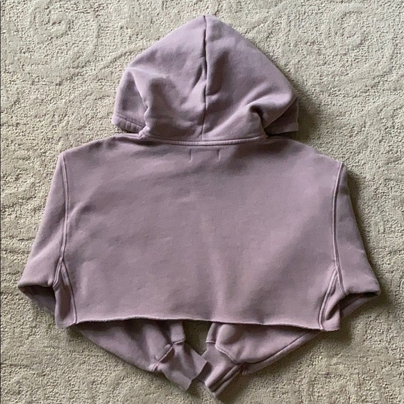 WORN ONCE Tna | Boyfriend Crop Hoodie GD Shd Mauve - Picture 5 of 16